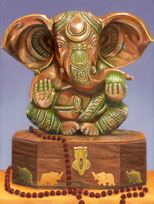 Ganesh with Rudraksha
